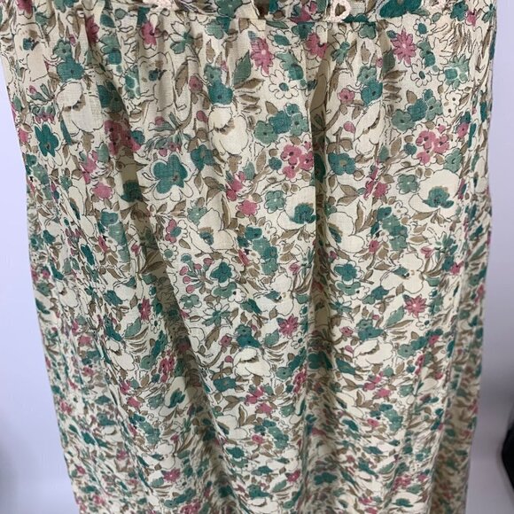 Jinty’s of London Vintage Cottage Core Small Floral Pattern Flutter Sleeve Dress - Picture 5 of 16